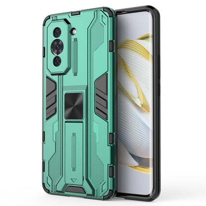 For Huawei Nova 10 Pro 4G Supersonic PC + TPU Shock-proof Protective Phone Case with Holder(Green) - Mobile Accessories by buy2fix | Online Shopping UK | buy2fix