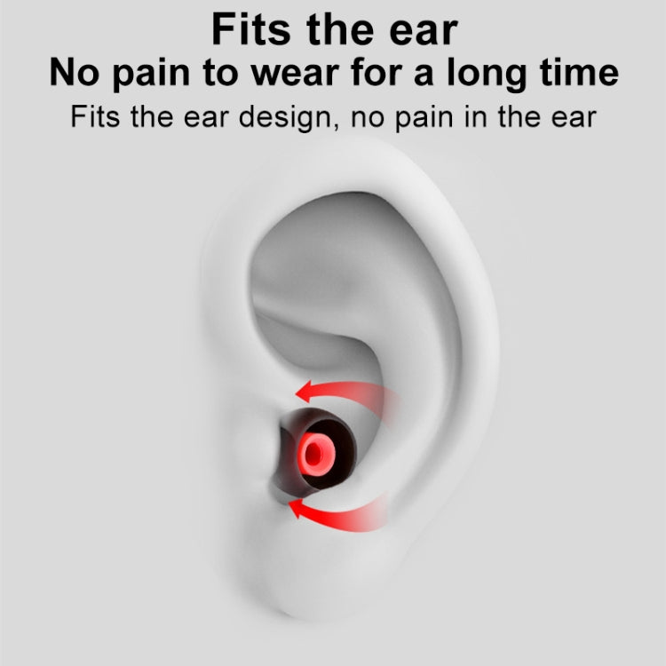 QKZ GJES 6-in-1 In-Ear Earphone Silicone Ear Caps(White Red) - Apple Accessories by QKZ | Online Shopping UK | buy2fix