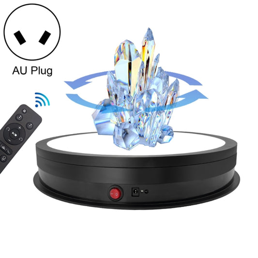 42cm LED Light Electric Rotating Display Stand Turntable, Power Plug:AU Plug(Black) - Camera Accessories by buy2fix | Online Shopping UK | buy2fix