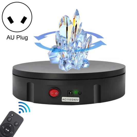 30cm Charging Rotating Display Stand Video Shooting Turntable, Load: 100kg, Power Plug:AU Plug(Black) - Camera Accessories by buy2fix | Online Shopping UK | buy2fix
