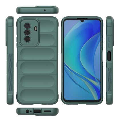 For Huawei Enjoy 50 4G / Nova Y70 Magic Shield TPU + Flannel Phone Case(Black) - Mobile Accessories by buy2fix | Online Shopping UK | buy2fix