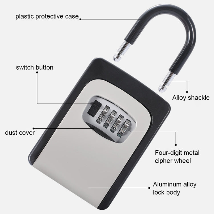 KS6500 Installation-free Hanging Decoration Key Password Box(Black) - Security by buy2fix | Online Shopping UK | buy2fix