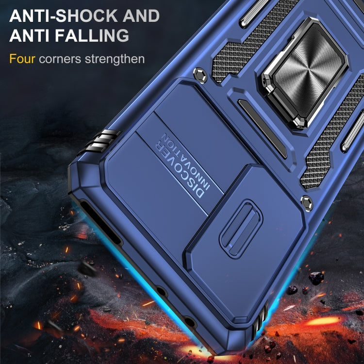 For Xiaomi 12 Pro Armor PC + TPU Camera Shield Phone Case(Navy Blue) - Xiaomi Accessories by buy2fix | Online Shopping UK | buy2fix