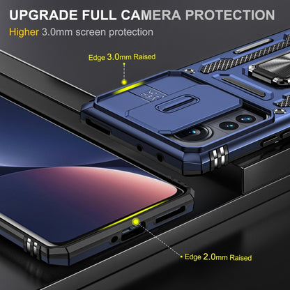 For Xiaomi 12 Pro Armor PC + TPU Camera Shield Phone Case(Navy Blue) - Xiaomi Accessories by buy2fix | Online Shopping UK | buy2fix