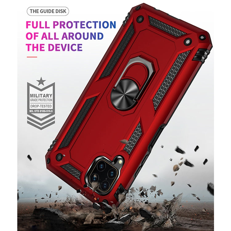For Huawei P40 Lite Shockproof TPU + PC Protective Case with 360 Degree Rotating Holder(Red) - Mobile Accessories by buy2fix | Online Shopping UK | buy2fix