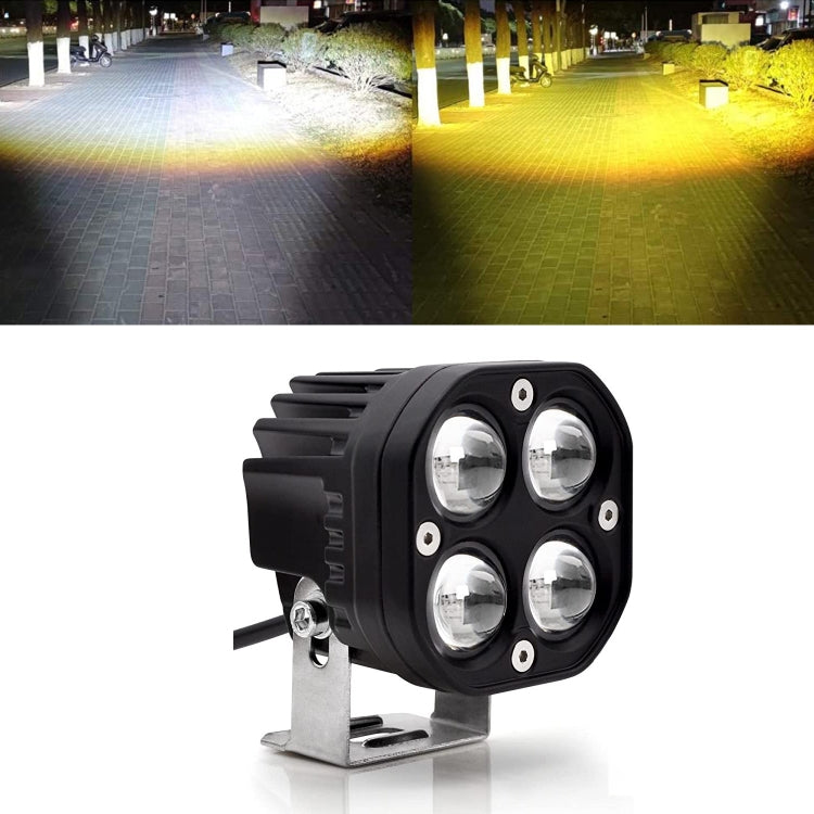 Car 3 inch Continuous Two-color Spotlight 20W / 2000LM / DC9-30V - In Car by buy2fix | Online Shopping UK | buy2fix