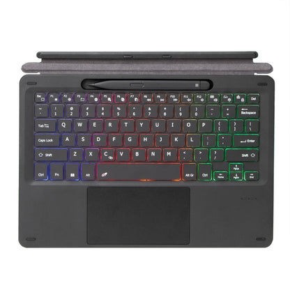 For Microsoft Surface Pro 8/Pro X KF17S Tri-color Backlit Touch Bluetooth Keyboard - Mobile Accessories by buy2fix | Online Shopping UK | buy2fix