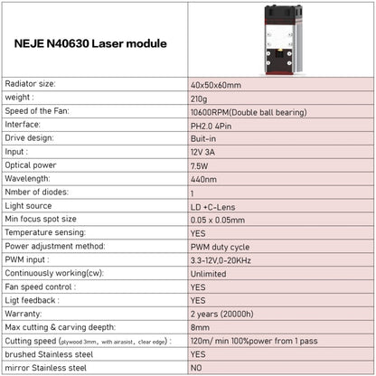 NEJE MASTER 3 Plus Laser Engraver with N40630 Laser Module(US Plug) - DIY Engraving Machines by NEJE | Online Shopping UK | buy2fix