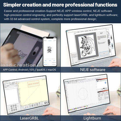 NEJE MASTER 3 Plus Laser Engraver with A40630 Laser Module(EU Plug) - Consumer Electronics by NEJE | Online Shopping UK | buy2fix