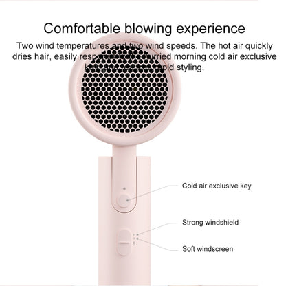 Original Xiaomi Mijia H100 Negative Ion Portable Electric Hair Dryer, US Plug(White) - Hair Dryers & Accessories by Xiaomi | Online Shopping UK | buy2fix