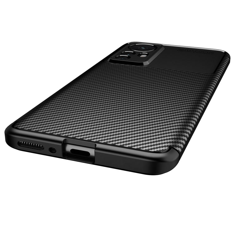 For Xiaomi Redmi K50 Ultra / Xiaomi 12T / 12T Pro Carbon Fiber Texture Shockproof TPU Phone Case(Black) - Xiaomi Cases by buy2fix | Online Shopping UK | buy2fix