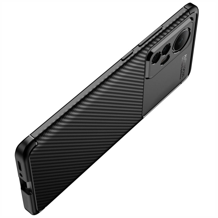 For Xiaomi Redmi K50 Ultra / Xiaomi 12T / 12T Pro Carbon Fiber Texture Shockproof TPU Phone Case(Black) - Xiaomi Cases by buy2fix | Online Shopping UK | buy2fix