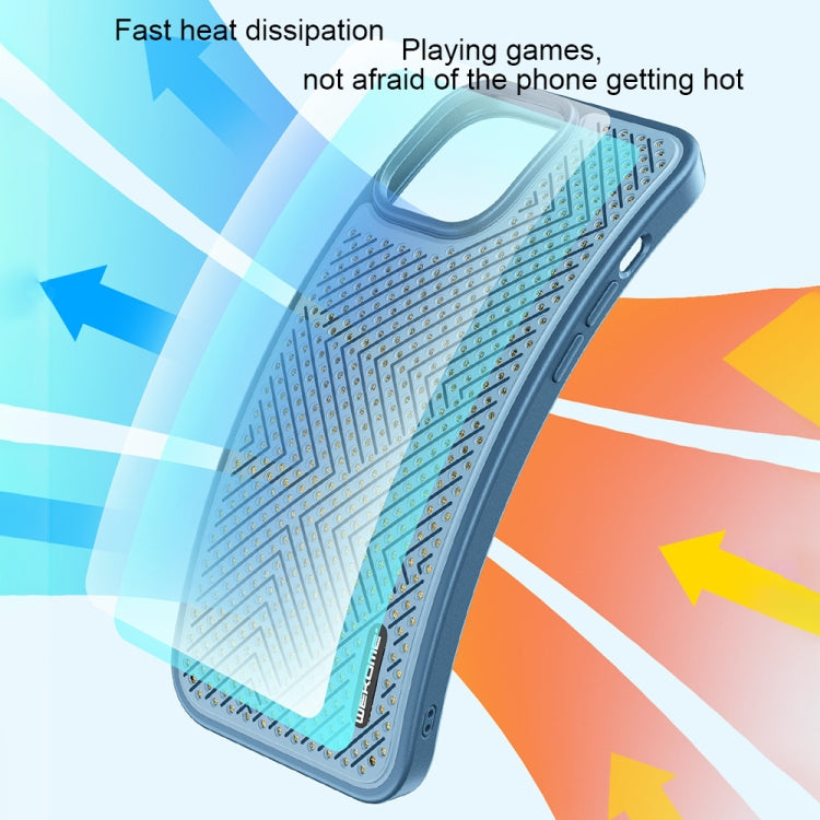 For iPhone 14 Pro WEKOME Graphene Heat Dissipation Phone Case(Blue) - iPhone 14 Pro Cases by WK | Online Shopping UK | buy2fix