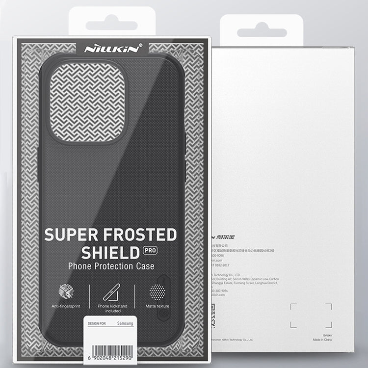For iPhone 14 Pro NILLKIN Frosted Shield Pro Magsafe Phone Case(Black) - iPhone 14 Pro Cases by NILLKIN | Online Shopping UK | buy2fix