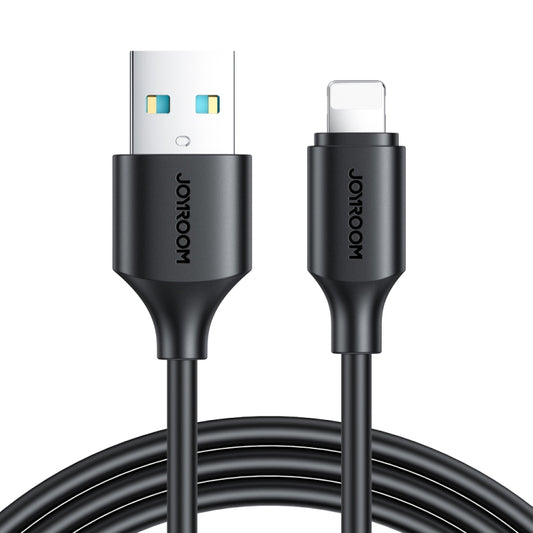 JOYROOM S-UL012A9 2.4A USB to 8 Pin Fast Charging Data Cable, Length:1m(Black) - Normal Style Cable by JOYROOM | Online Shopping UK | buy2fix