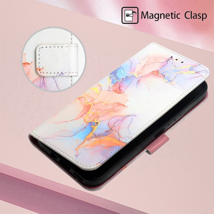 For T-Mobile Revvl 6 Pro 5G PT003 Marble Pattern Flip Leather Phone Case(Galaxy Marble White LS004) - More Brand by buy2fix | Online Shopping UK | buy2fix