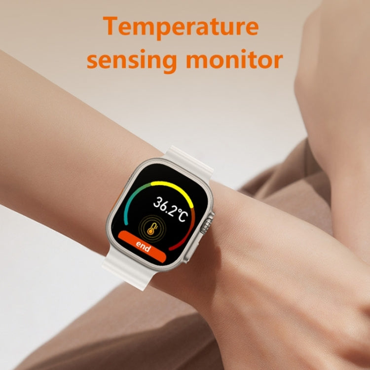 WS8 Pro 2.0 inch IPS Full Touch Screen Smart Watch, IP67 Waterproof Support Heart Rate & Blood Oxygen Monitoring / Sports Modes(Silver) - Smart Wear by buy2fix | Online Shopping UK | buy2fix