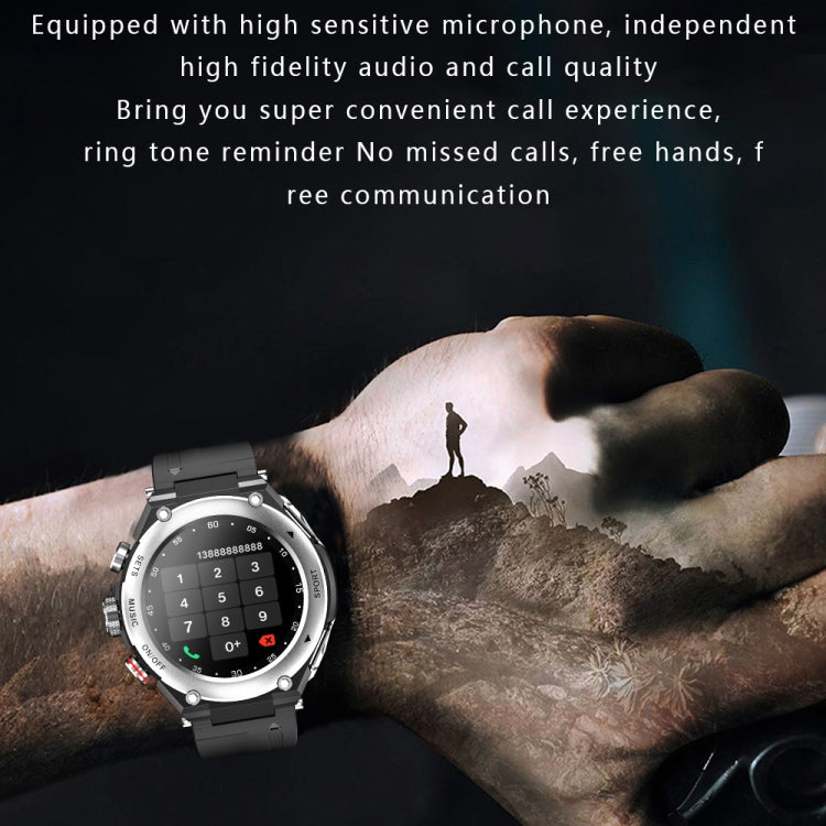 T92 1.28 inch IPS Touch Screen 2 in 1 Bluetooth Headset Smart Watch, Support Heart Rate Monitoring/Bluetooth Music(Black) - Smart Wear by buy2fix | Online Shopping UK | buy2fix