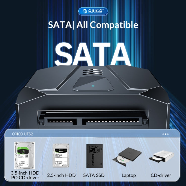 ORICO UTS2 USB 2.0 2.5-inch SATA HDD Adapter, Cable Length:1m - USB to IDE / SATA by ORICO | Online Shopping UK | buy2fix