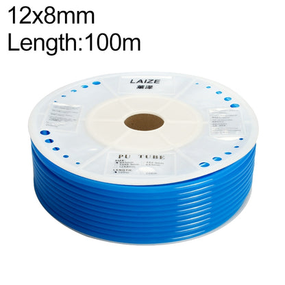 LAIZE Pneumatic Compressor Air Flexible PU Tube, Specification:12x8mm, 100m(Blue) - PU Air Pipe by LAIZE | Online Shopping UK | buy2fix