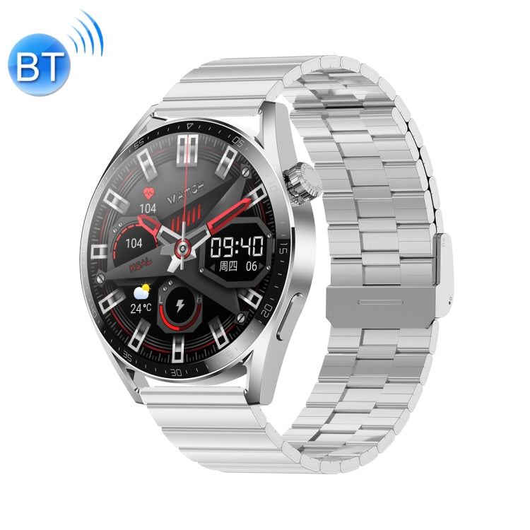 Ochstin 5HK3 Plus 1.36 inch Round Screen Bluetooth Smart Watch, Strap:Stainless Steel(Silver) - Smart Watches by OCHSTIN | Online Shopping UK | buy2fix