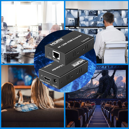 4K HDMI to RJ45 Network Extender, Transmission Distance: 200m(Black) - Amplifier by buy2fix | Online Shopping UK | buy2fix