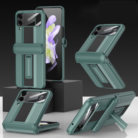 For Samsung Galaxy Z Flip4 GKK Magnetic Fold Shockproof Protective Phone Case(Green) - Galaxy Z Flip4 5G Cases by GKK | Online Shopping UK | buy2fix