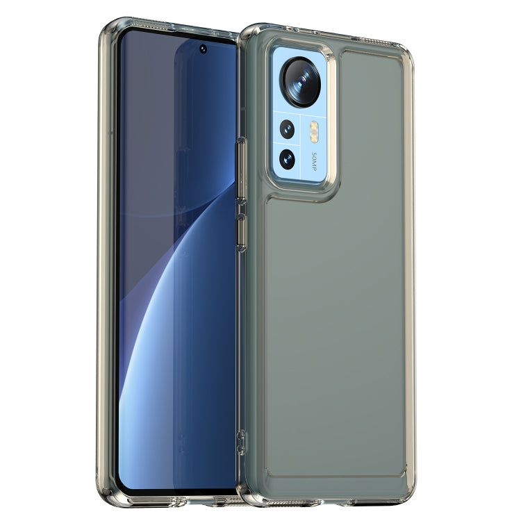 For Xiaomi 12 Pro Candy Series TPU Phone Case(Transparent Grey) - 12 Pro Cases by buy2fix | Online Shopping UK | buy2fix