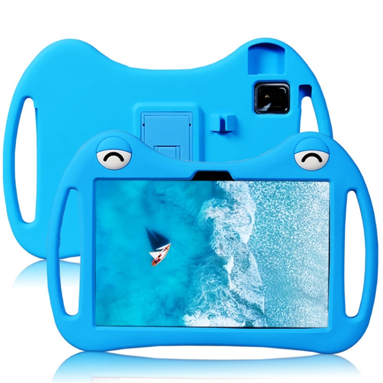 For TCL Tab 10s 5G Cartoon Silicone Shockproof Protective Tablet Case with Stand & Pen Slot(Blue) - Others by buy2fix | Online Shopping UK | buy2fix