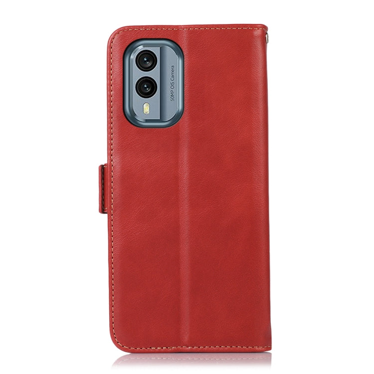 For Nokia X30 5G Crazy Horse Top Layer Cowhide Leather Phone Case(Red) - Nokia Cases by buy2fix | Online Shopping UK | buy2fix