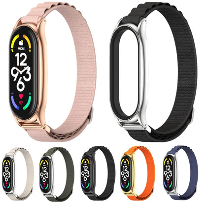 For Xiaomi Mi Band 6 / 5 / 4 / 3 MIJOBS PLUS Nylon Breathable Watch Band(Orange Gold) - Watch Bands by MIJOBS | Online Shopping UK | buy2fix