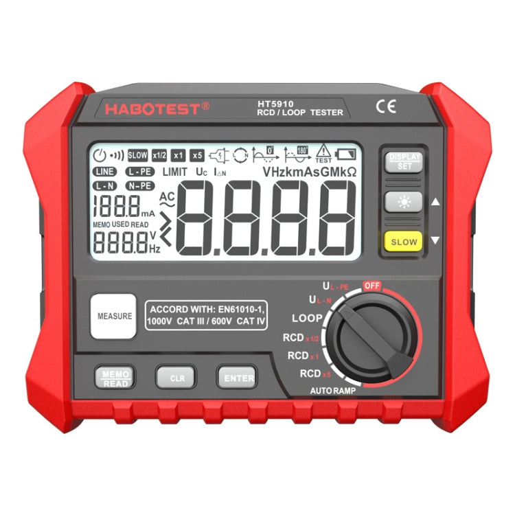HABOTEST HT5910 Leakage Switch & Loop Resistance Tester - Consumer Electronics by buy2fix | Online Shopping UK | buy2fix