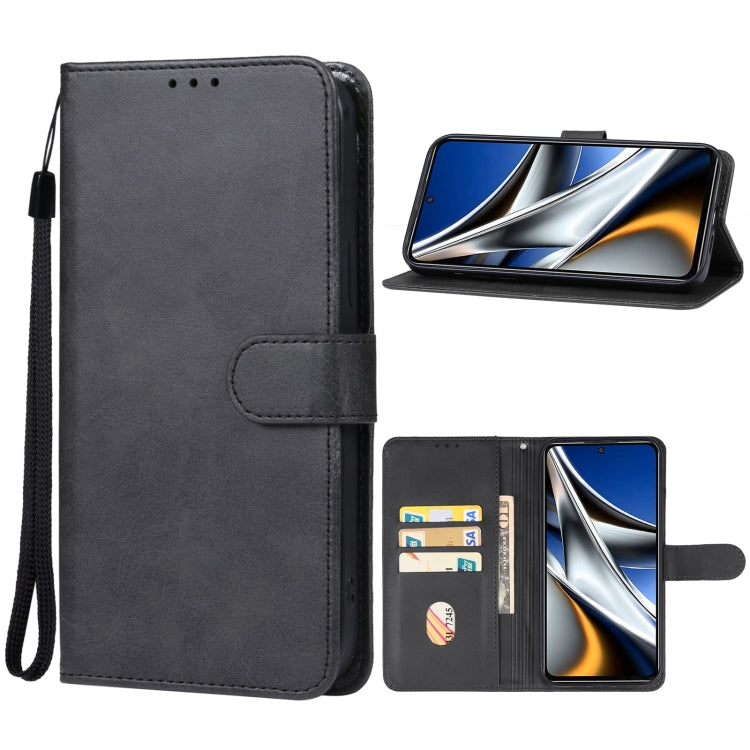 For Xiaomi Poco X5 Pro Leather Phone Case(Black) - Xiaomi Cases by buy2fix | Online Shopping UK | buy2fix
