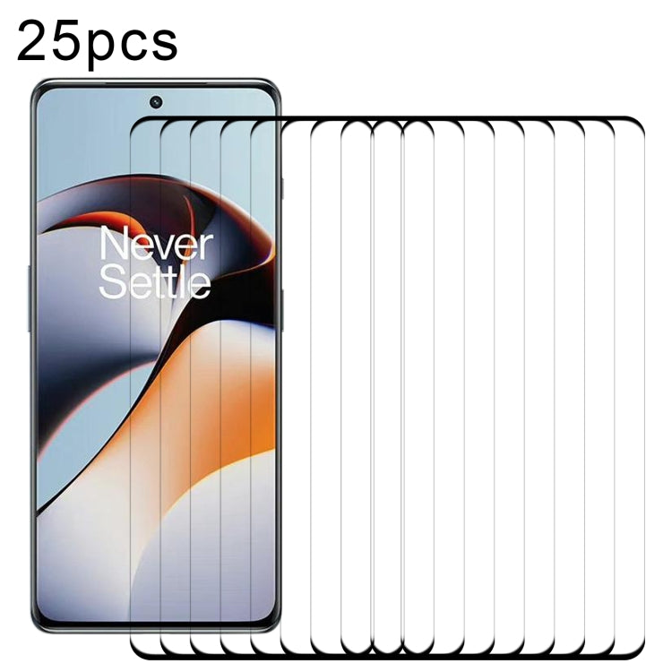 For OnePlus Ace 2/ Ace 2 Pro 25pcs 3D Curved Edge Full Screen Tempered Glass Film - OnePlus Tempered Glass by buy2fix | Online Shopping UK | buy2fix