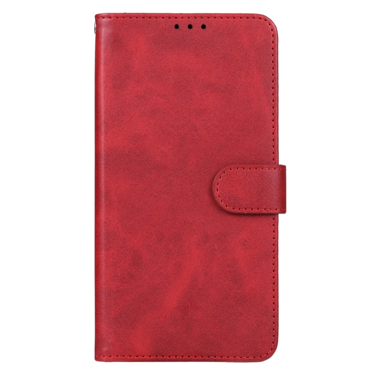 For Motorola Moto E13 Leather Phone Case(Red) - Motorola Cases by buy2fix | Online Shopping UK | buy2fix
