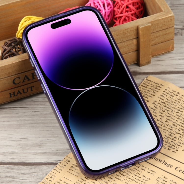 For iPhone 14 Pro GEBEI Acrylic Phone Case (Purple) - iPhone 14 Pro Cases by GEBEI | Online Shopping UK | buy2fix