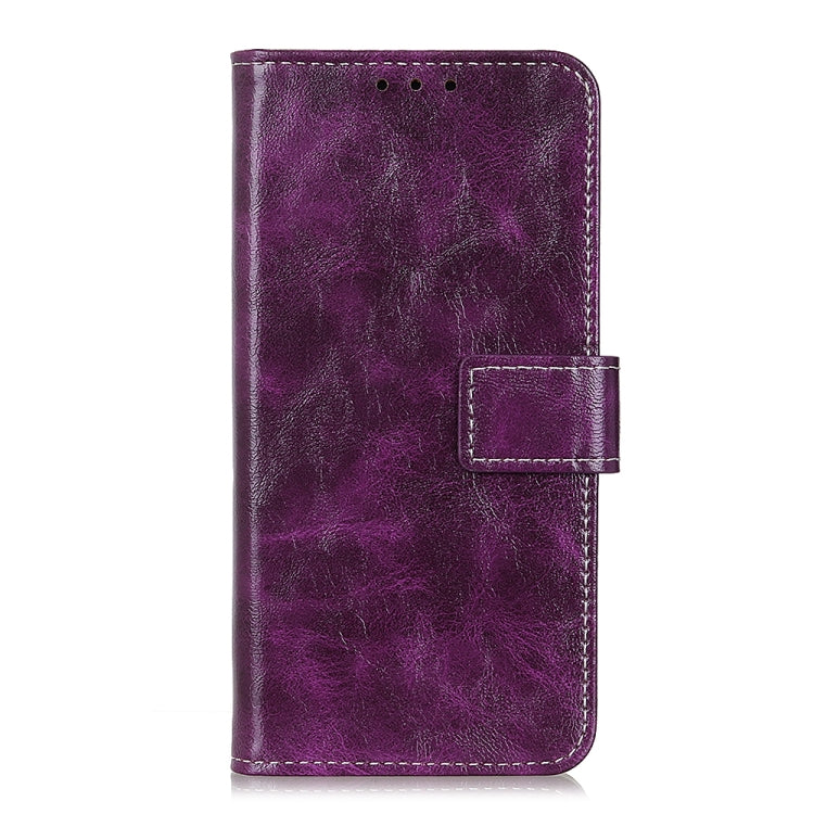 For OnePlus Nord CE 3 Lite Retro Crazy Horse Texture Leather Phone Case(Purple) - OnePlus Cases by buy2fix | Online Shopping UK | buy2fix