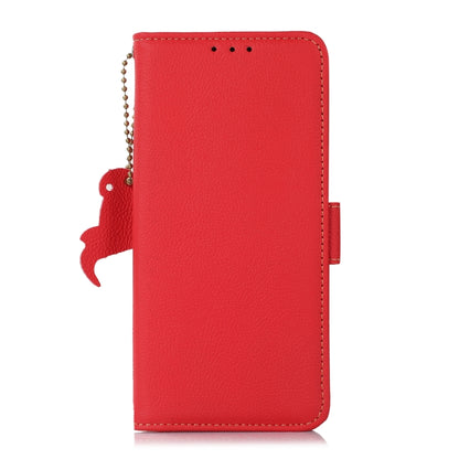 For Sony Xperia 1 IV Side-Magnetic TJ Genuine Leather RFID Phone Case(Red) - Sony Cases by buy2fix | Online Shopping UK | buy2fix