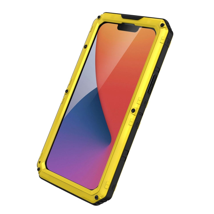 For iPhone 14 RedPepper Wolf 360 Full Body Rugged Waterproof Phone Case(Yellow) - iPhone 14 Cases by RedPepper | Online Shopping UK | buy2fix