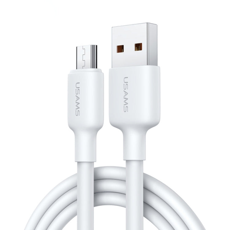 USAMS US-SJ608 U84 2A USB to Micro USB Charging Data Cable, Cable Length:2m(White) -  by USAMS | Online Shopping UK | buy2fix