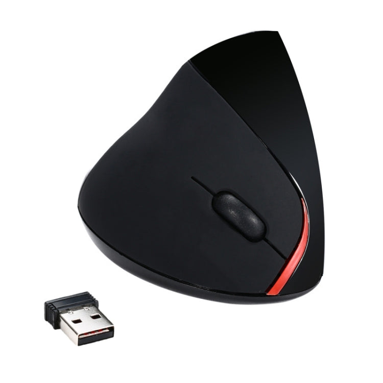 HXSJ A889 6 Keys 2400DPI 2.4GHz Vertical Wireless Mouse Rechargeable(Black) -  by HXSJ | Online Shopping UK | buy2fix