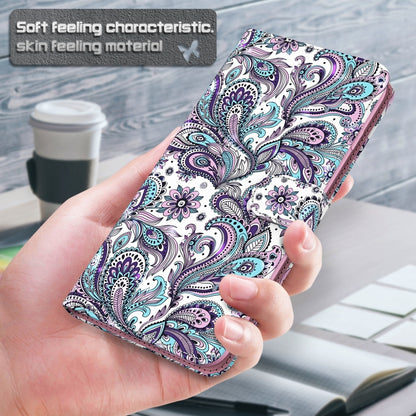 For Samsung Galaxy A24 3D Painting Pattern TPU + PU Leather Phone Case(Swirl Pattern) - Galaxy Phone Cases by buy2fix | Online Shopping UK | buy2fix