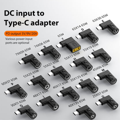 5.5x2.5mm 65W DC Input to USB-C / Type-C PD Power Adapter - Computer & Networking by buy2fix | Online Shopping UK | buy2fix