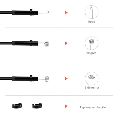 P130 5.5mm 4.3 inch Single Camera with Screen Endoscope, Length:2m - Consumer Electronics by buy2fix | Online Shopping UK | buy2fix