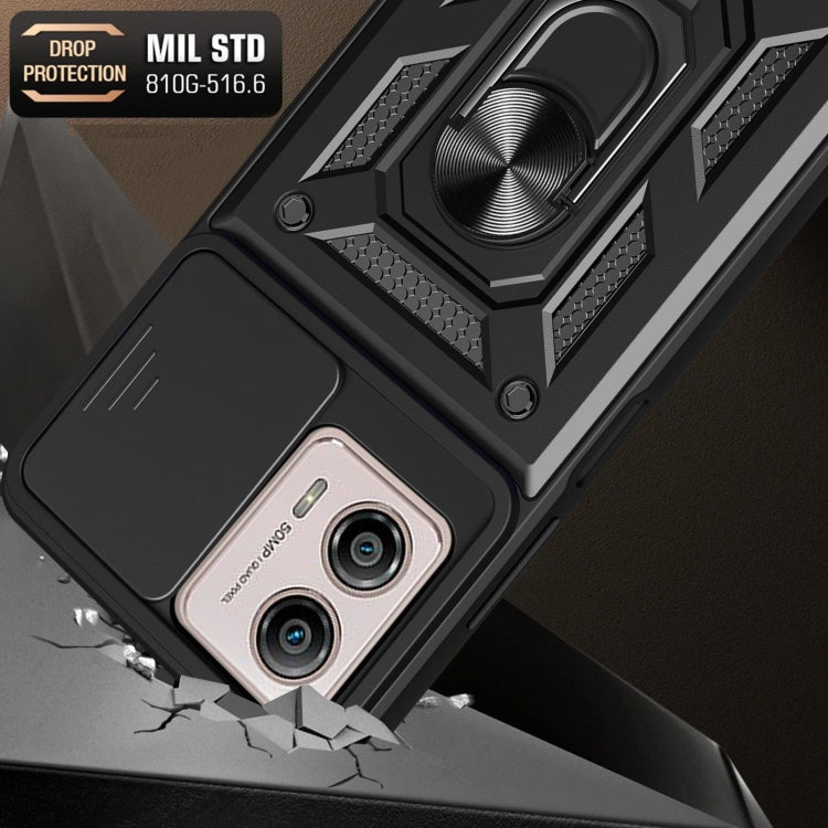 For Motorola Moto G53 / G13 / G23 5G Sliding Camera Cover Design TPU+PC Phone Case(Blue) - Motorola Cases by buy2fix | Online Shopping UK | buy2fix