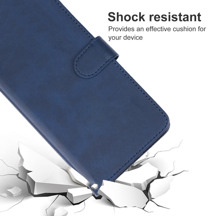 For Motorola Edge 40 Leather Phone Case(Blue) -  by buy2fix | Online Shopping UK | buy2fix