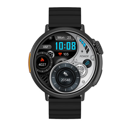 MT30 1.6 inch HD Screen TPU Strap Smart Watch Supports Voice Calls/Blood Oxygen Monitoring(Black) - Smart Wear by buy2fix | Online Shopping UK | buy2fix