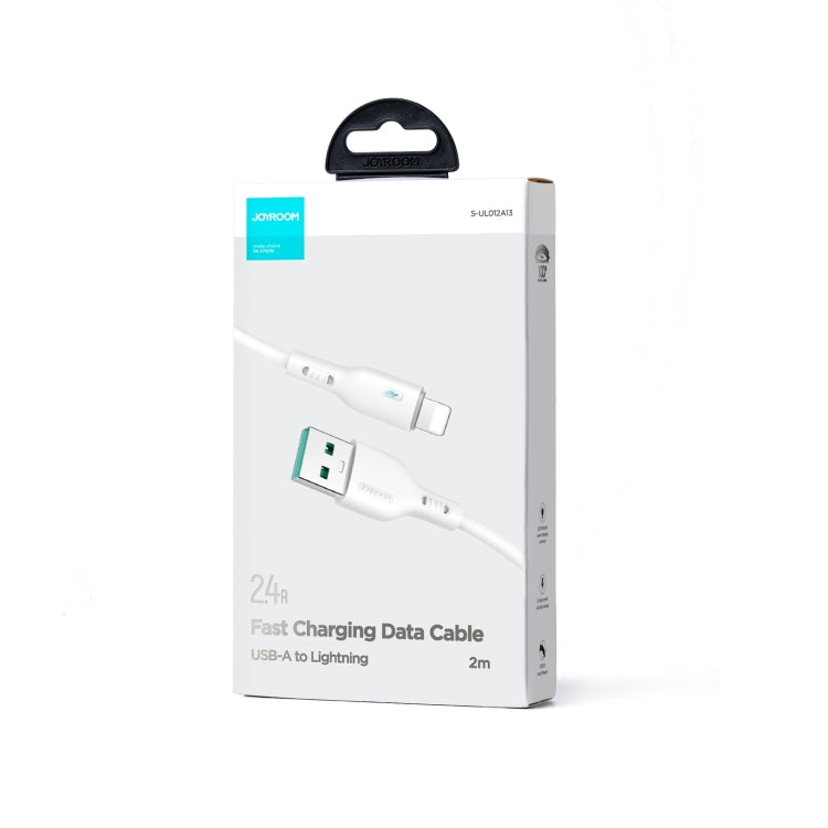 JOYROOM S-UL012A13 2.4A USB to 8 Pin Fast Charging Data Cable, Length:2m(White) - Normal Style Cable by JOYROOM | Online Shopping UK | buy2fix