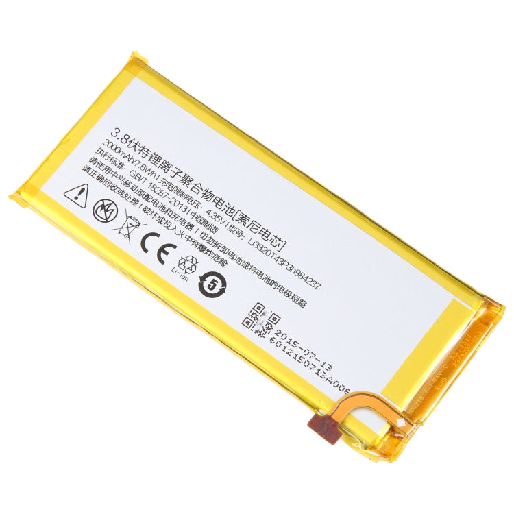 For ZTE Nubia Z5S MINI NX403A 2000mAh Battery Replacement LI3820T43P3H984237 - Others by buy2fix | Online Shopping UK | buy2fix