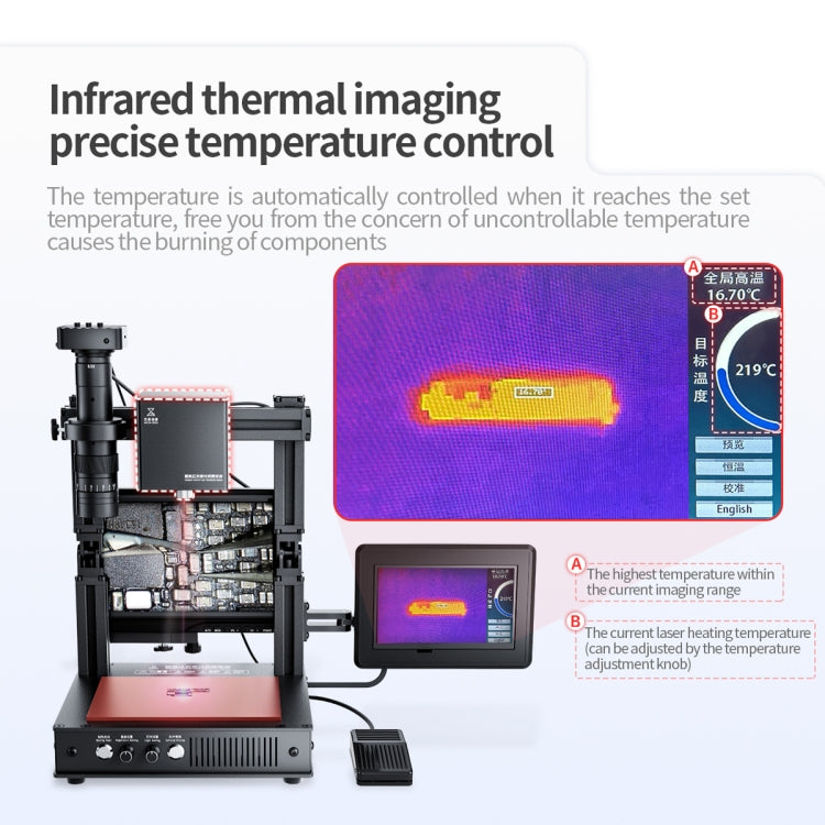 Mega-idea Intelligent Infrared Laser Desoldering Machine, Model:With Microscope Set(EU Plug) - Repair & Spare Parts by QIANLI | Online Shopping UK | buy2fix